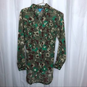 L’AMOUR Nanette Lepore camo floral tunic medium